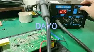 YIHUA 852AD 氣泵式 數位顯錶 熱風槍 焊台 恆溫 調溫 熱風槍 家用拆焊台 110V