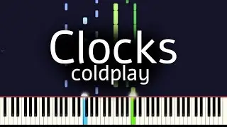 Clocks - Coldplay Piano Tutorial (Synthesia) | bluvs