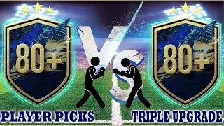 80+ PLAYER PICK VS 80+ TRIPLE UPGRADE