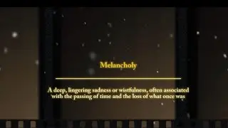 Melancholy- short film