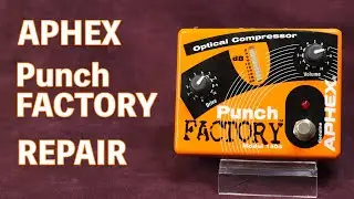 【エフェクタージャンク】APHEX Punch FACTORY MODEL1404を修理。ベーシストに評判のオプティカルコンプ