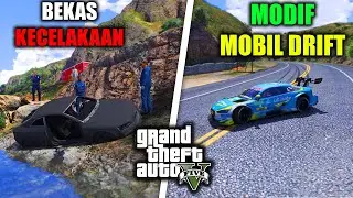 AKU ME-RESTORASI MOBIL BALAP BEKAS KECELAKAAN DI GTA 5 MOD