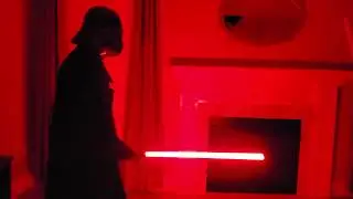 Darth Vader vs Youngling 2b - Proffieboard neopixel lightsaber battle in quarantine
