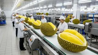 Inside the Durian Factory: Advanced Processing Techniques You've Never Seen (Full Process)