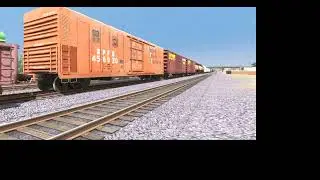 SP 7524 Speeds Through Mojave Yard in Mojave, California