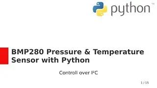 Датчик давления и температуры BMP280 с поддержкой Python и интерфейсом I2C (Raspberry Pi)