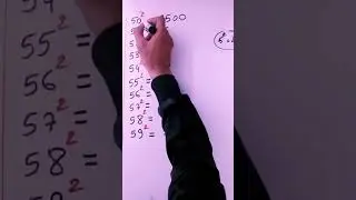 Fast #math trick to calculate the square #mathematrick #shorts