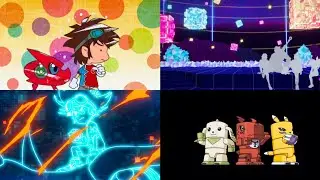 Digimon Anime Series Eyecatch Evolution (1999-2025)