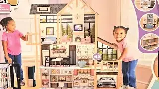 LAKEVIEW VILLA WOODEN DOLLHOUSE & GREENHOUSE Shop with us at Costco!!!