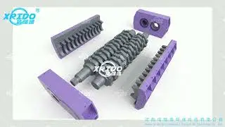 Metal shredder animation demonstration