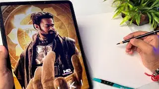 Draw With Me - Kalki Poster Drawing,  Prabhas Drawing,  Outline Tutorial 😍