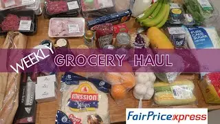 Family Of 5 Weekly Grocery Haul| FairPrice Express in Singapore| Expat Life