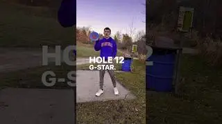 Playing a beautiful disc golf hole during sunset 🌅 #discgolf #birdie #viral #shorts #satisfying #go