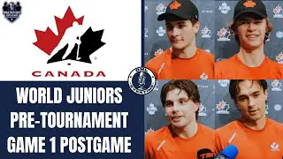 Hunter, McKenna, Martin, O'Reilly, Luchanko: Canada World Juniors Pre-Tournament Game 1 Postgame