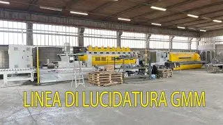 Linea di lucidatura GMM con Lucidatrice per il piano + Lucidatoro per le coste