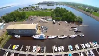 Barkers Island Marina aerial video