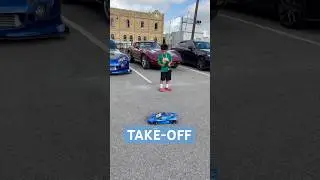 TRAXXAS CORVETTE RC TAKES OVER CARS AND COFFEE!! BEST RC DRIFTER!!#rc #rccar #rcdrift #corvette
