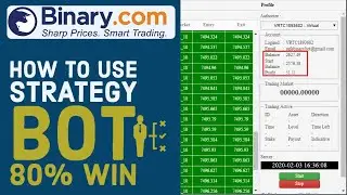 Binary.com Bot Free | How to use 80% win | Strategy Bot