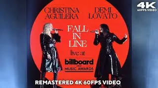 [4K 60FPS] Christina Aguilera & Demi Lovato - Fall In Line (Live on 2018 Billboard Music Awards)