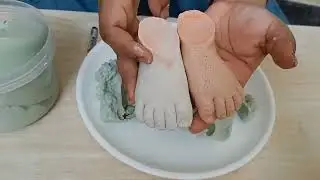 Baby hand&foot molding withCasting kit.No professionalsrequired.Product linkin description#casting  