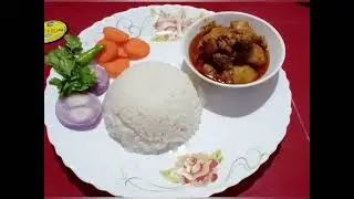Chicken Curry & Rice Plate | Simple & Tasty Meal