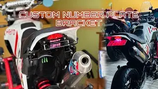 Fully Custom Tail Light and Number Plate Bracket For Xpulse 200 pro | one and only modified 🤩