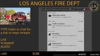 27-Jan-2026 // LAFD Los Angeles Fire Department SCANNER Radio ARCHIVE // FIRE & EMS // LA CAPTAIN