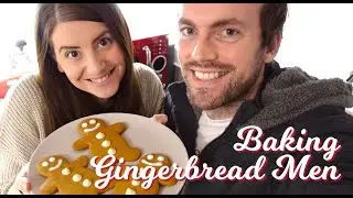 GLUTEN FREE GINGERBREAD MEN | BAKING VLOG | DAY 8 | VLOGMAS 2020 | BECKY AND LLOYD
