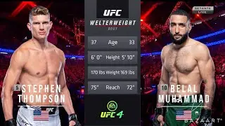 СТИВЕН ТОМПСОН ПРОТИВ БЕЛАЛА МУХАММАДА ПОЛНЫЙ БОЙ UFC FIGHT NIGHT