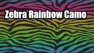 Zebra Rainbow Camo in Ghost (MUST SEE)