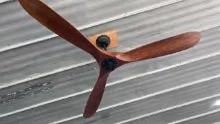 ABZ 60' Ceiling Fans without Lights, 60 Inch Outdoor Ceiling Fans no Light, 3 Blade Solid Wood