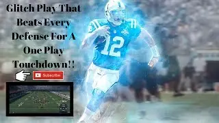GLITCH PLAY THAT BEATS EVERY DEFENSE FOR TOUCHDOWNS | Madden 18 Money Play| Madden 18 Tips & Trick