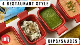 4 Amazing restaurant style dip/sauces recipe | Chatpati Chutney | Ramzan Special | NDJ