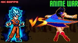[4K 60FPS] WONDER WOMAN VS GOKU (ALL FORM) IN JUMP FORCE MUGEN V7