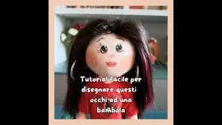 Come disegnare gli occhi ad una bambola di stoffa