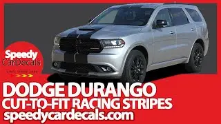 Dodge Durango Rally Stripes DRY INSTALLATION INSTALL VIDEO - SpeedyCarDecals.com