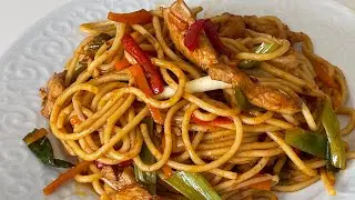 TAVUKLU NOODLE#ÇİN MAKARNASI TARİFİ#ChickenNoodlesMaking#ChinesischgebrateneNudeln#Chinesefoodrecipe