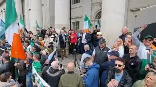 Ben Gilroy, demo Against Irish Government's Mass  Immigration Policy 6th May 2024