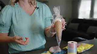 Mom To Mom - Cotton Candy Ice Cream Cone