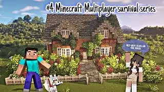 Finally ghar ban gya guyss 🤩|Minecraft Multiplayer survival series| #nittybuddy #Minecraft