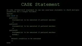 The Shell Scripting Tutorial Part-5