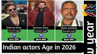 Famous Indian actors age in 2026 