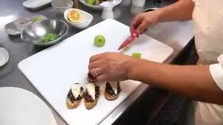 Fig crostini with Point Reyes blue cheese