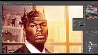 Photoshop CC | Mixtape Cover | Speed Art (50 Cent - Business First)