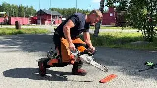 Moottorisahan turvallinen käyttö