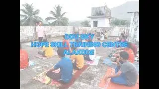 From 30 days of free Yoga training for DDU GKY students @HOPE Alakode #ddugky #kudumbashree #yoga