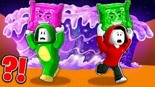 JJ and Mikey Lucky Block Brainrot Tsunami Battle UFO Event - Maizen Roblox