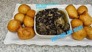 MOST POPULAR CAMEROONIAN STREET FOOD [ PUFF PUFF AND BEANS ]