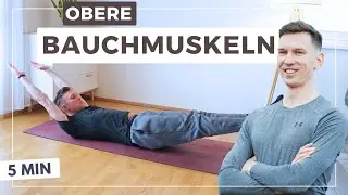 5 MIN Bauchmuskel Workout | UPPER ABS | follow along | with music | Level 🔥🔥🔥