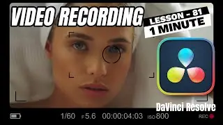 DSLR Video Recording Effect in DaVinci Resolve - Lesson 81 DaVinci Resolve Tutorial